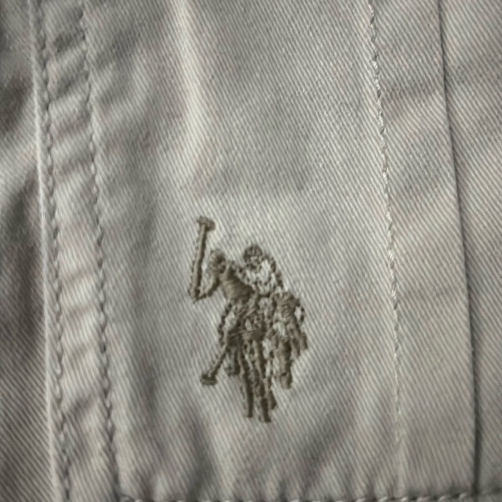 Boys ; Worn once, khaki Polo shorts ( a little wrinkled just need ironed).